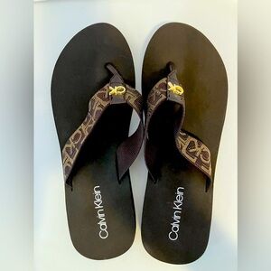 Calvin Klein Women’s Sandals, Dk Brown, See “Description” For Sizing.